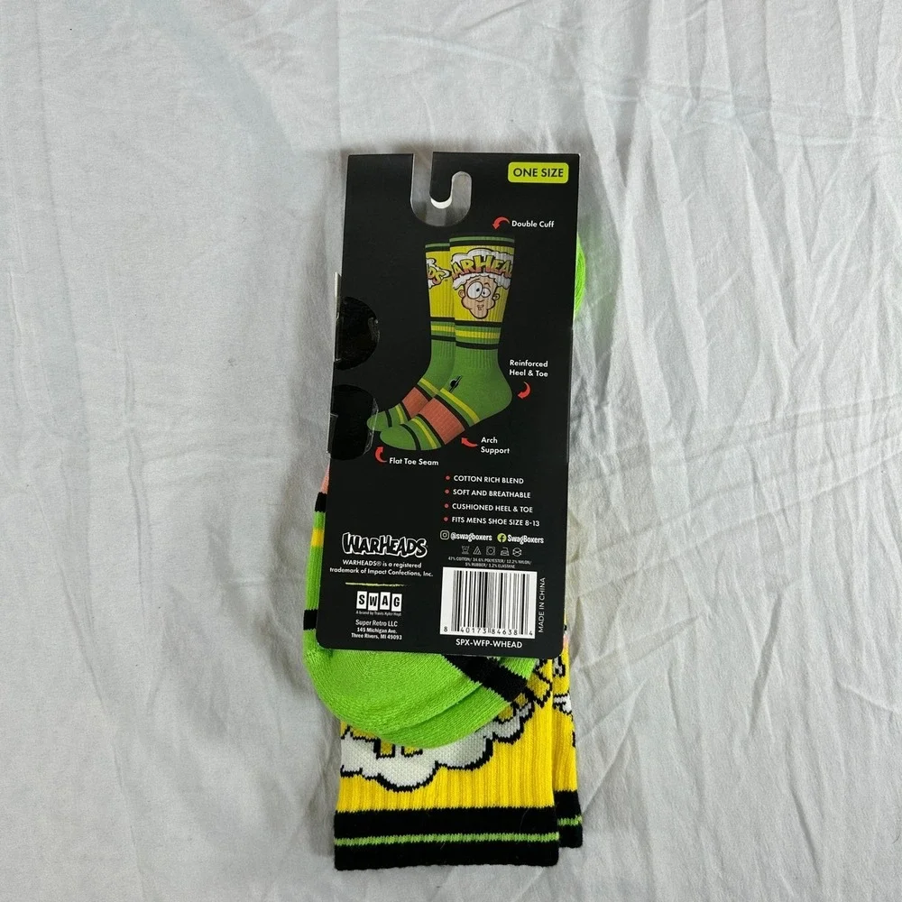 SWAG Warheads Performance Crew Socks Mens One Size SPX-WFP-WHEAD NEW